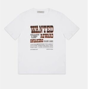 Golden Goose White Wanted Graphic Tee - SZ S - NWT